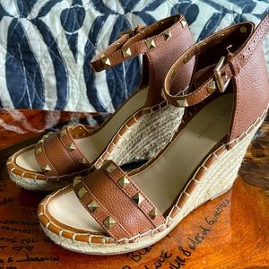 Marc Fisher Studded Espadrille Wedge